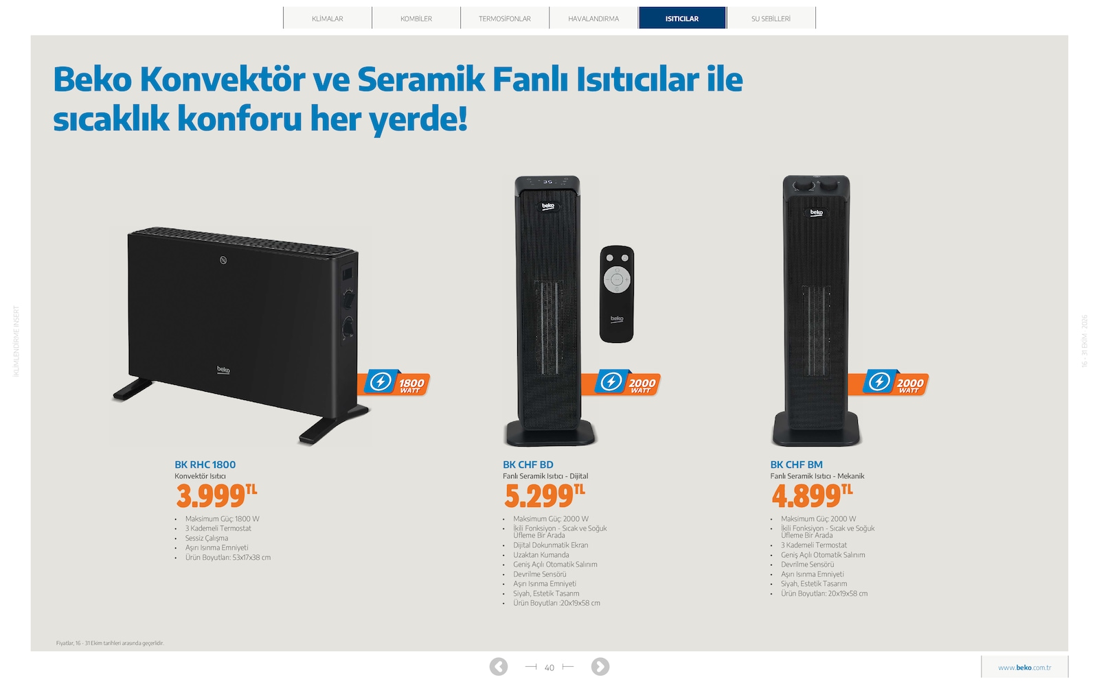 Beko İklimlendirme Brosuru — sayfa 35