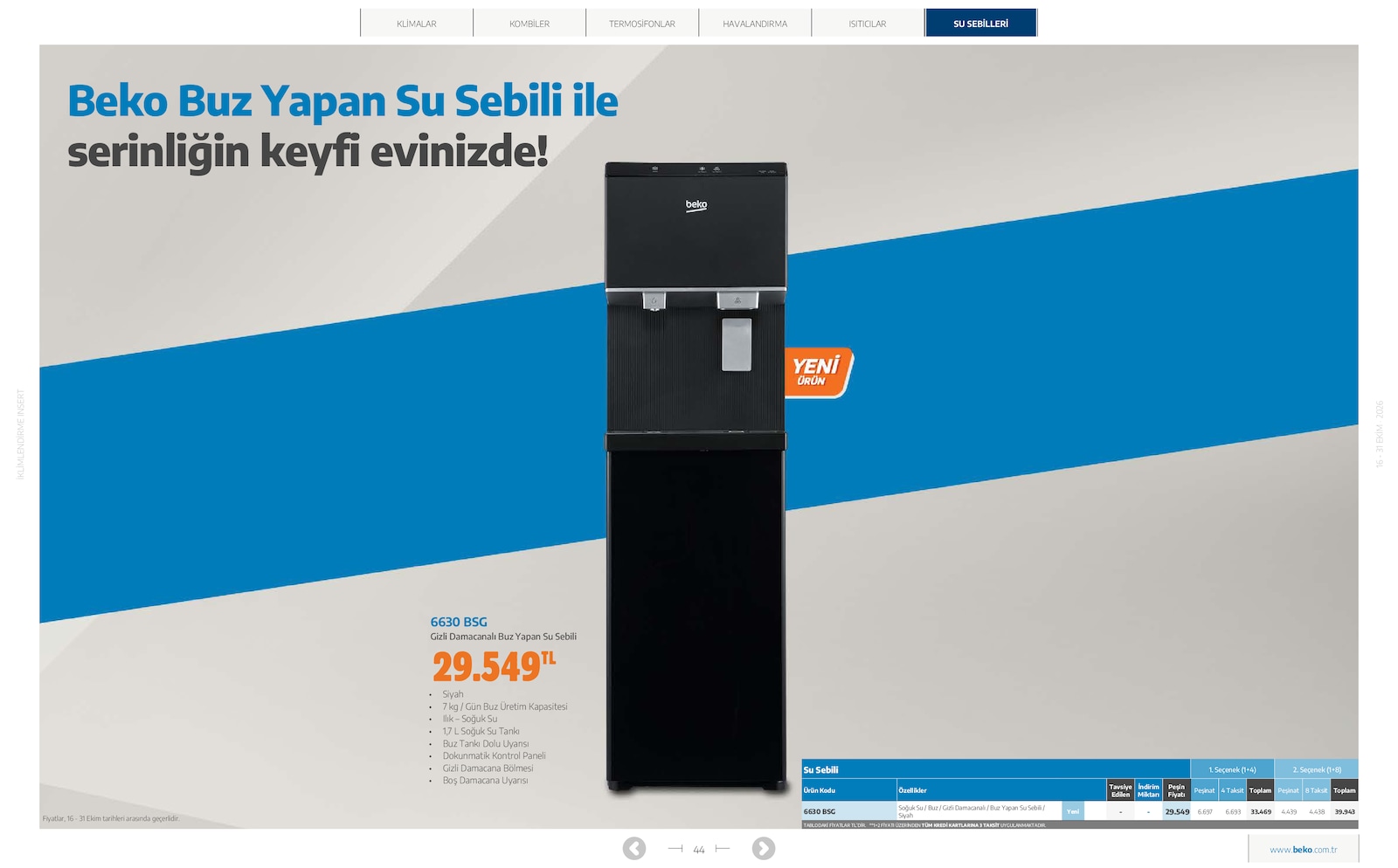 Beko İklimlendirme Brosuru — sayfa 39