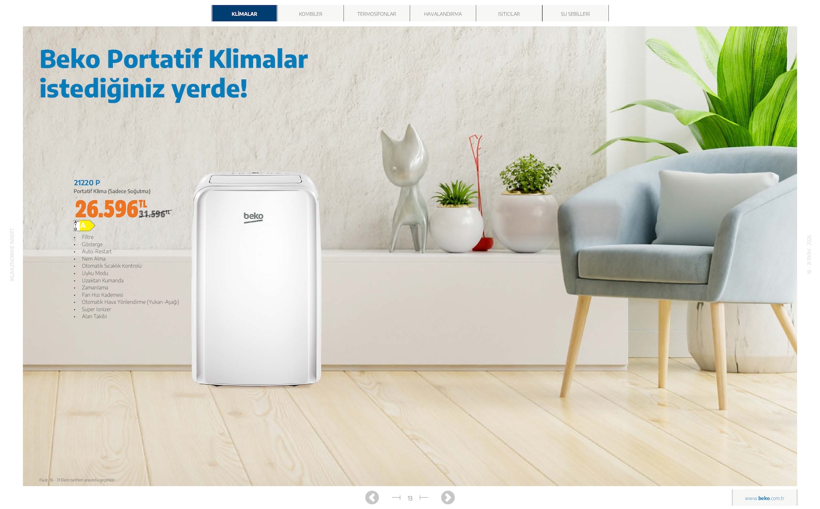 Beko İklimlendirme Brosuru — sayfa 8