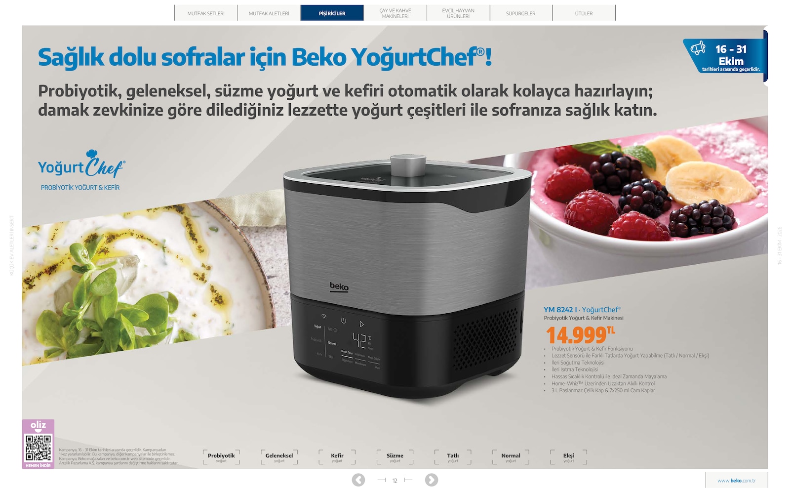 Beko Kucuk Ev Aletleri Brosuru — sayfa 12