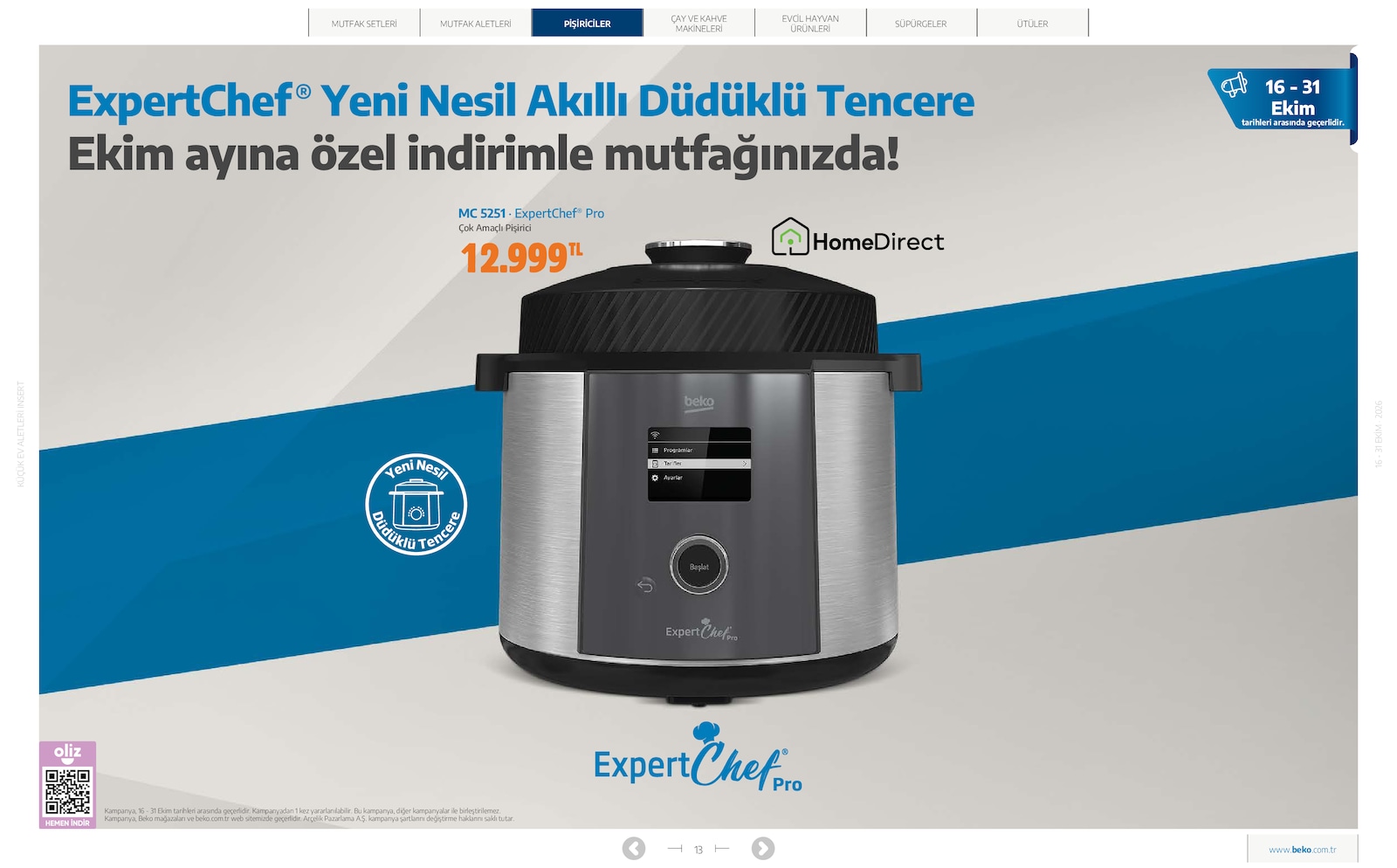 Beko Kucuk Ev Aletleri Brosuru — sayfa 13