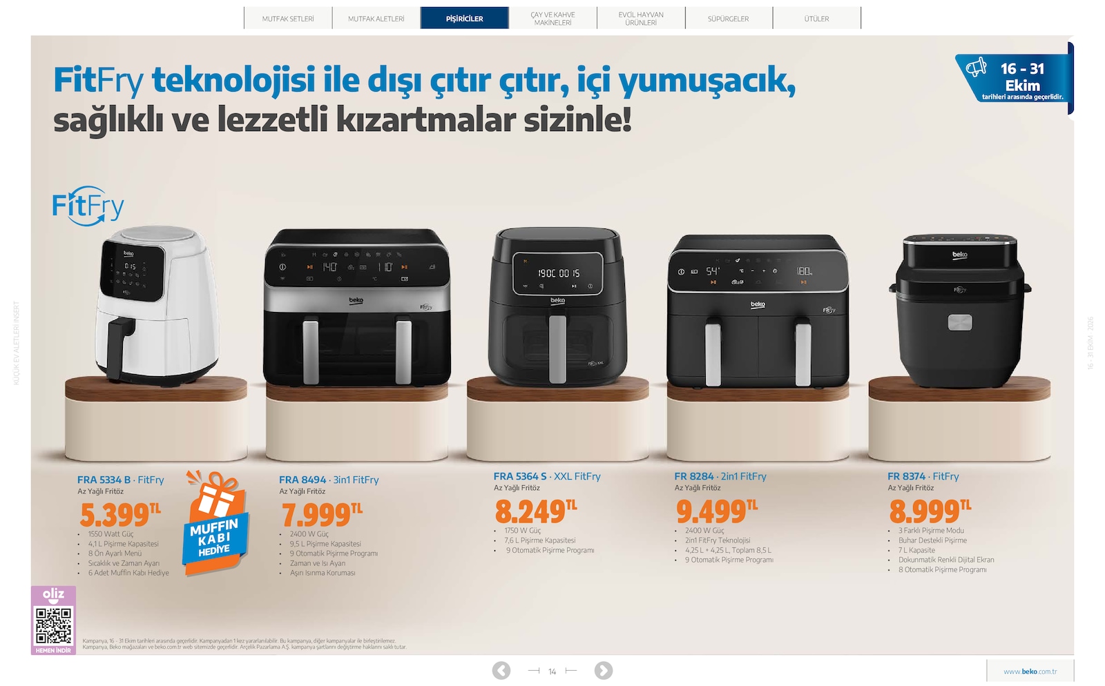 Beko Kucuk Ev Aletleri Brosuru — sayfa 14