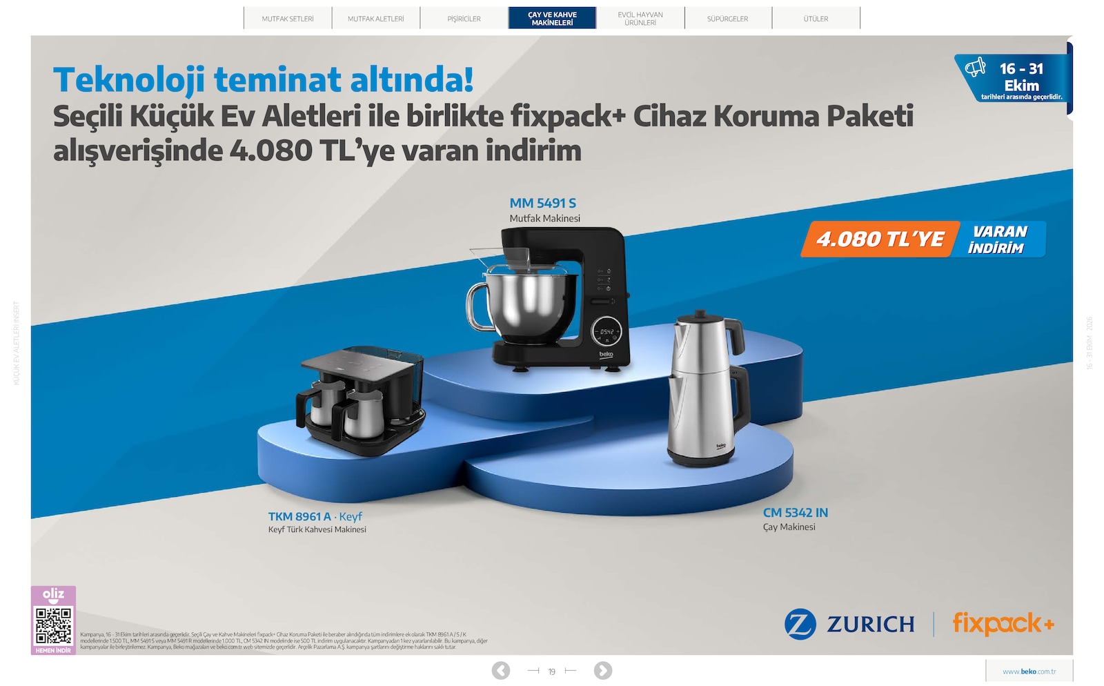 Beko Kucuk Ev Aletleri Brosuru — sayfa 19