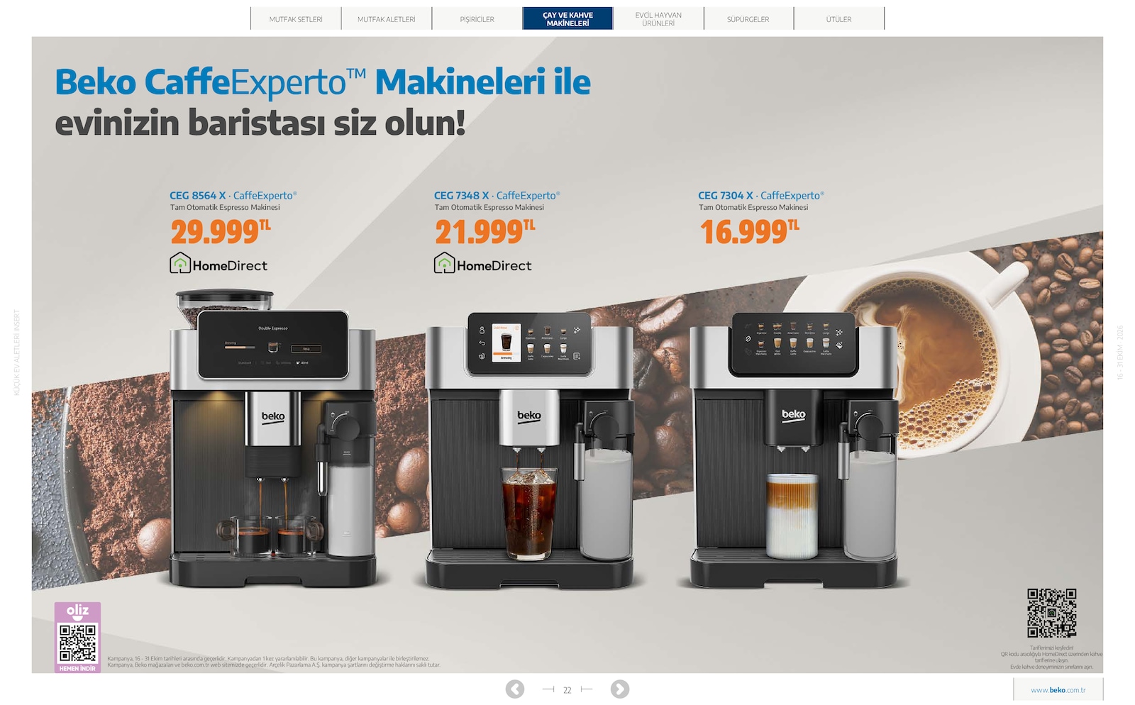Beko Kucuk Ev Aletleri Brosuru — sayfa 22