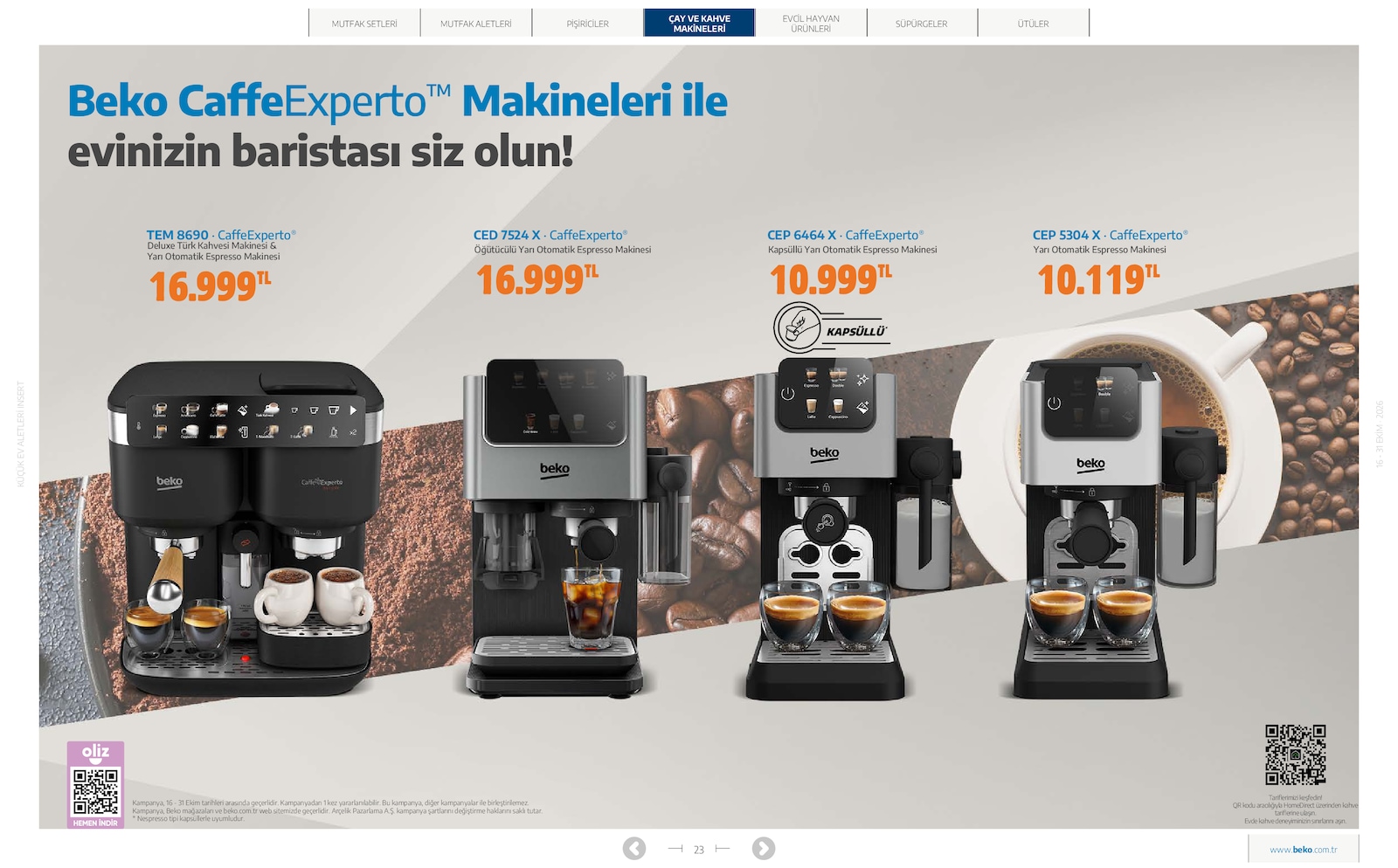 Beko Kucuk Ev Aletleri Brosuru — sayfa 23
