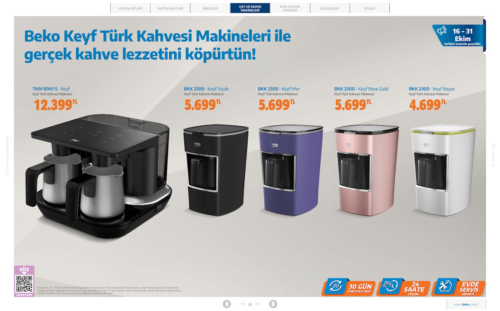 Beko Kucuk Ev Aletleri Brosuru — sayfa 26