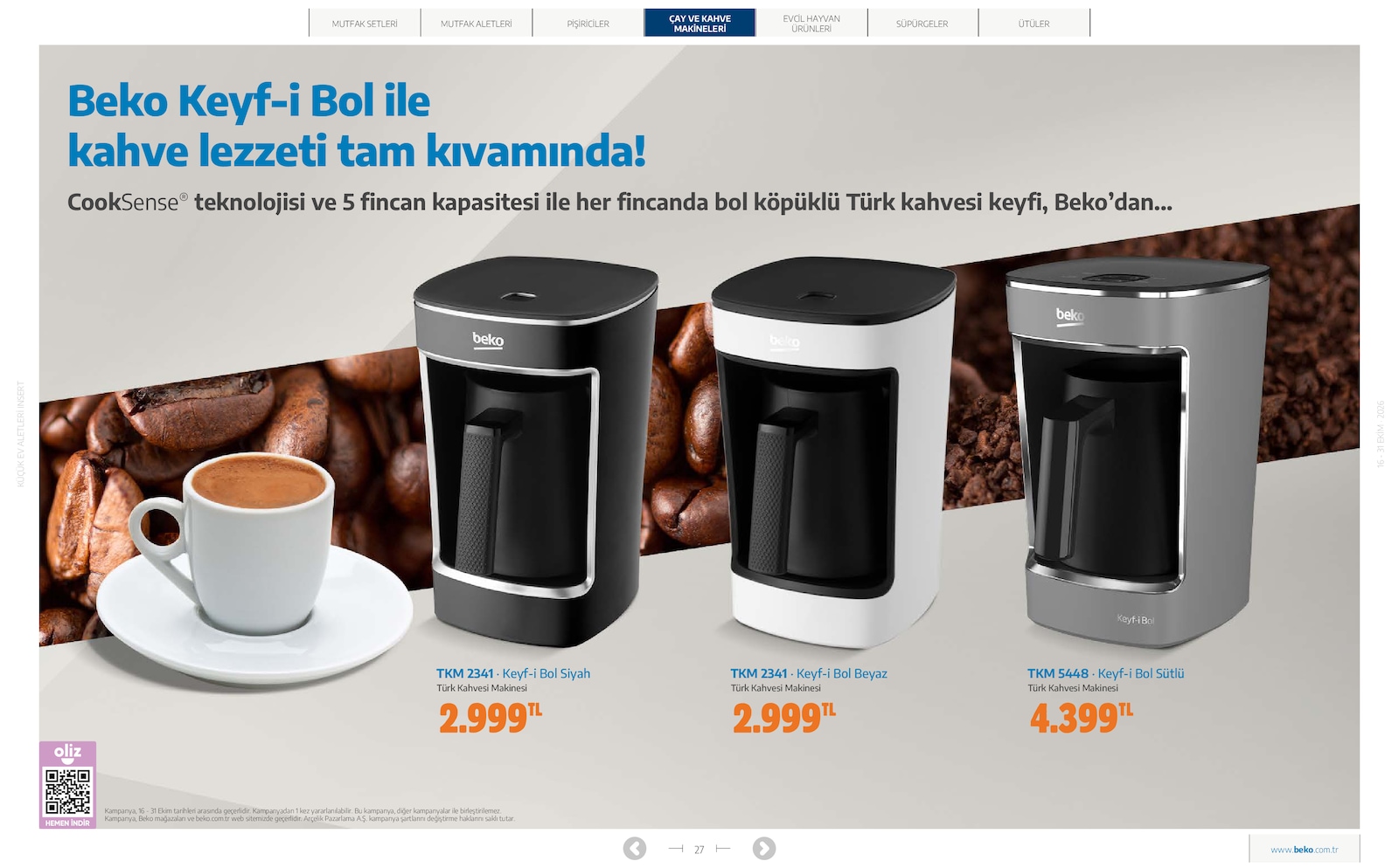 Beko Kucuk Ev Aletleri Brosuru — sayfa 27