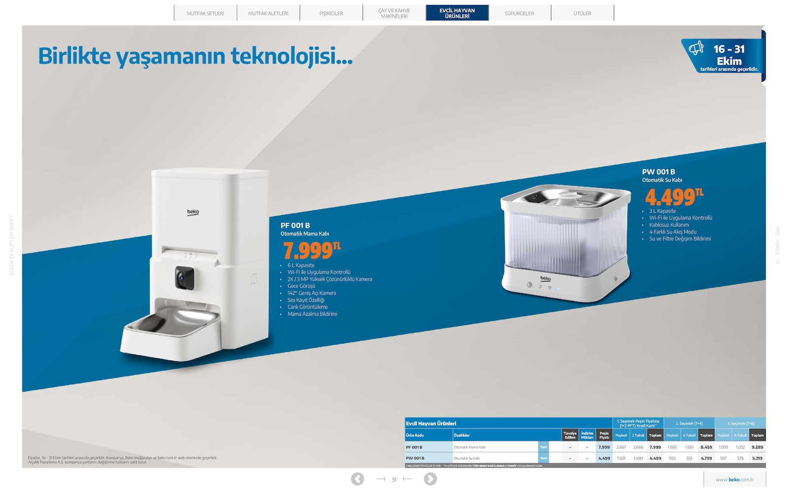 Beko Kucuk Ev Aletleri Brosuru — sayfa 31