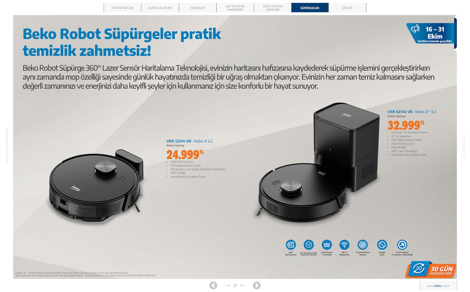 Beko Kucuk Ev Aletleri Brosuru — sayfa 37