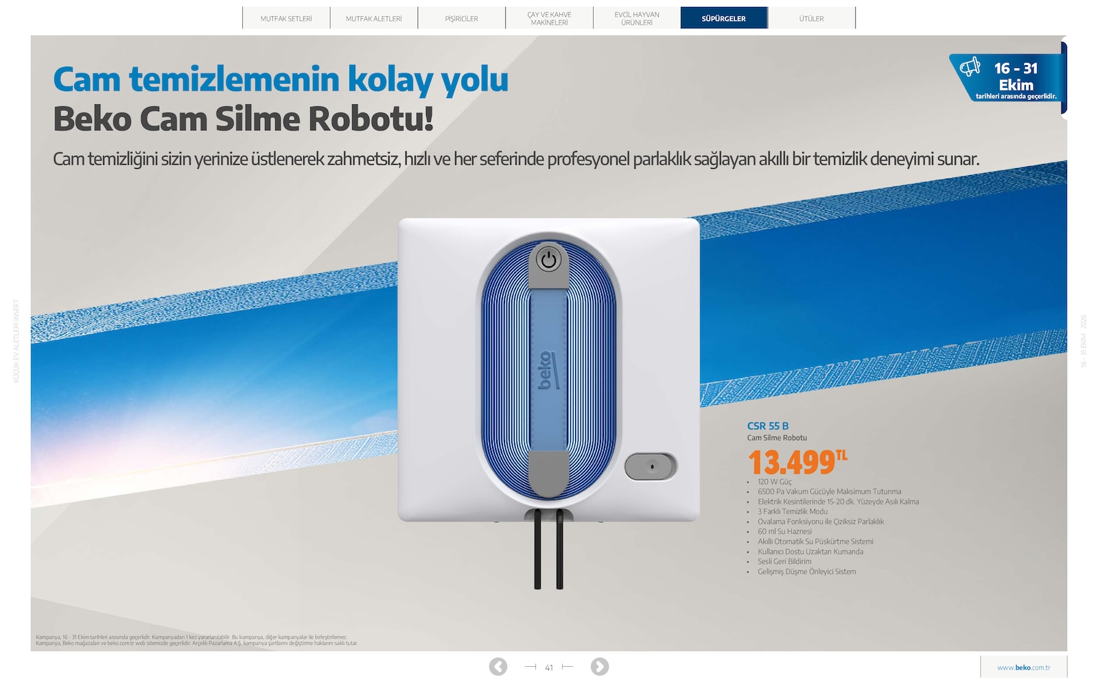 Beko Kucuk Ev Aletleri Brosuru — sayfa 41