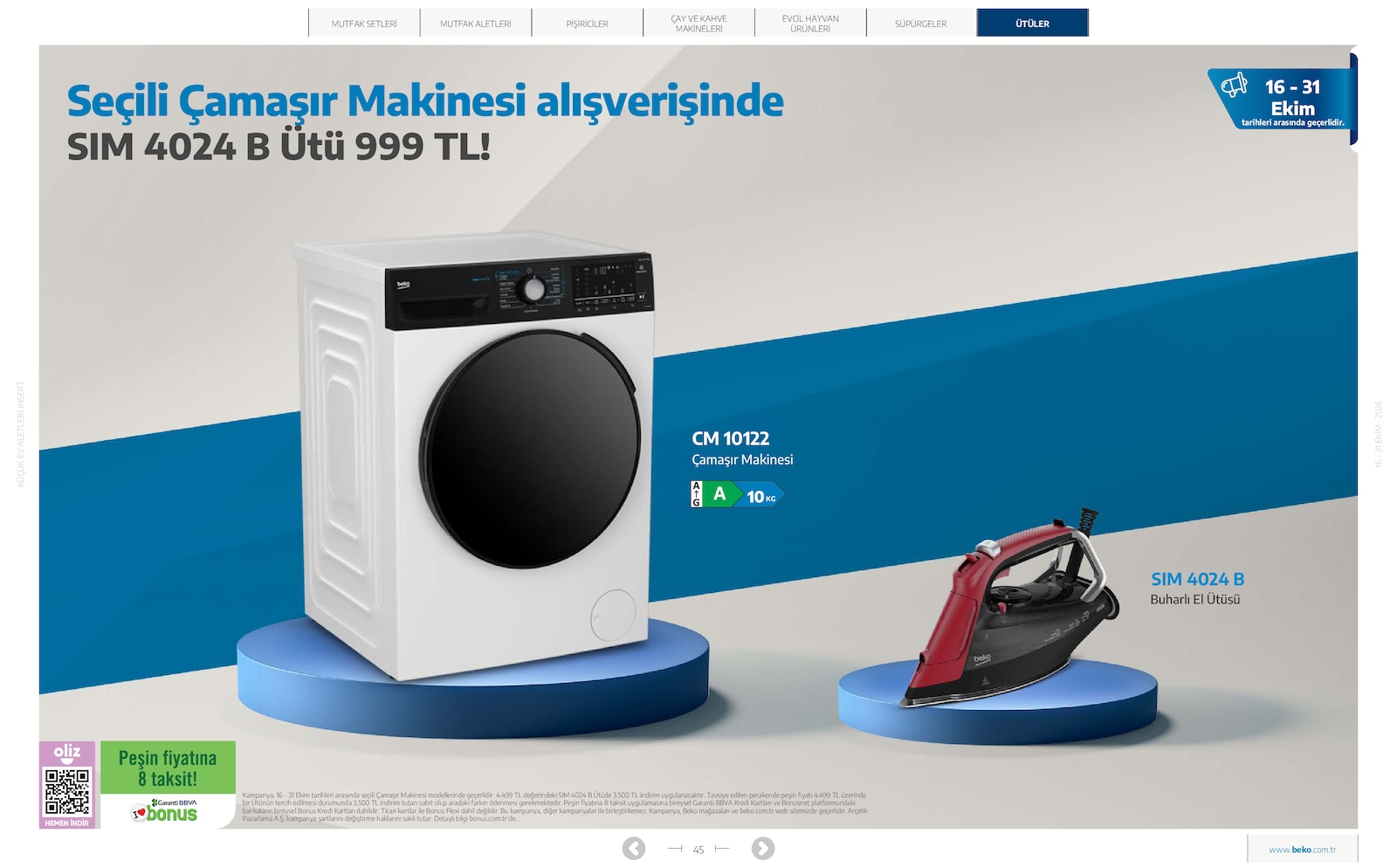 Beko Kucuk Ev Aletleri Brosuru — sayfa 45