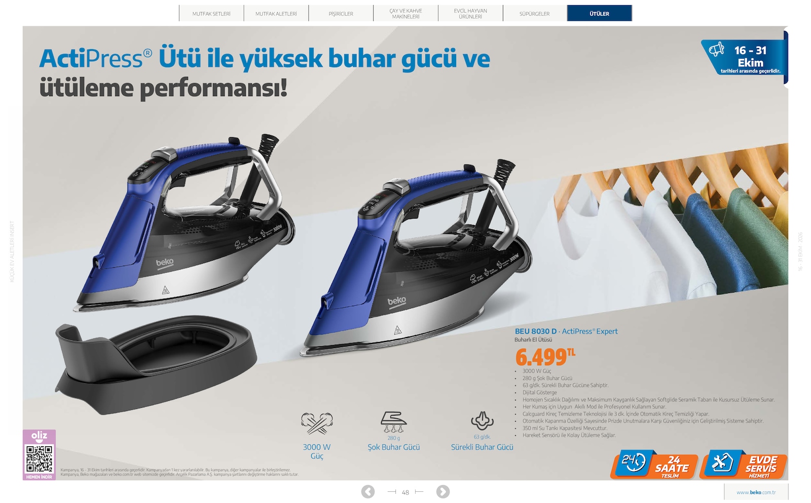 Beko Kucuk Ev Aletleri Brosuru — sayfa 48