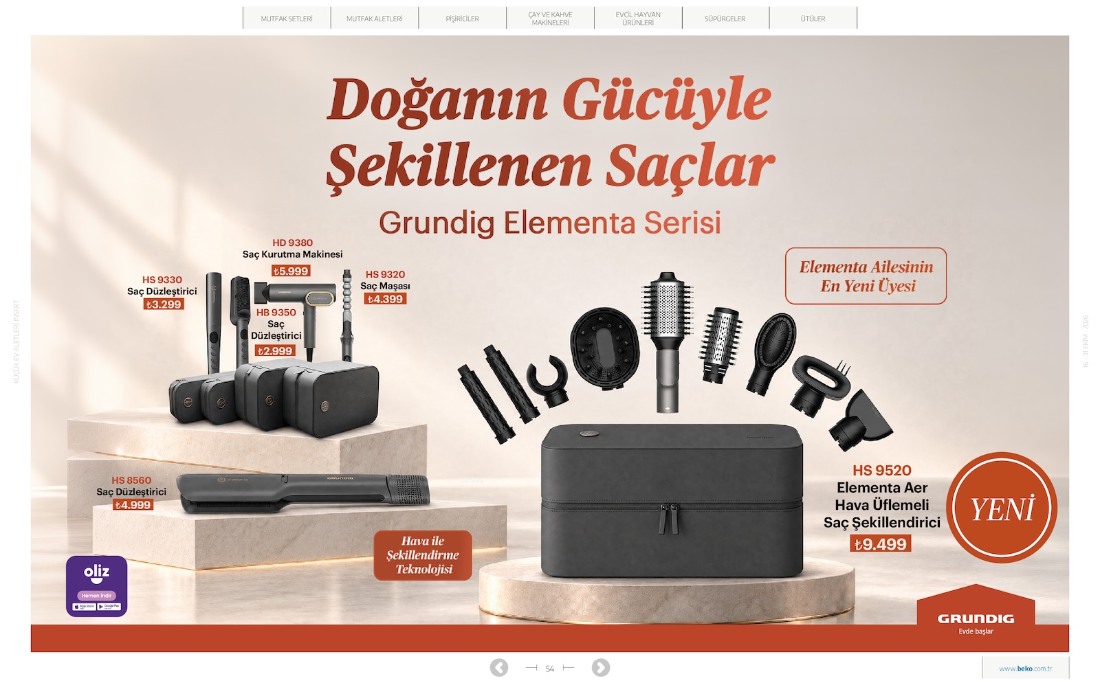 Beko Kucuk Ev Aletleri Brosuru — sayfa 54