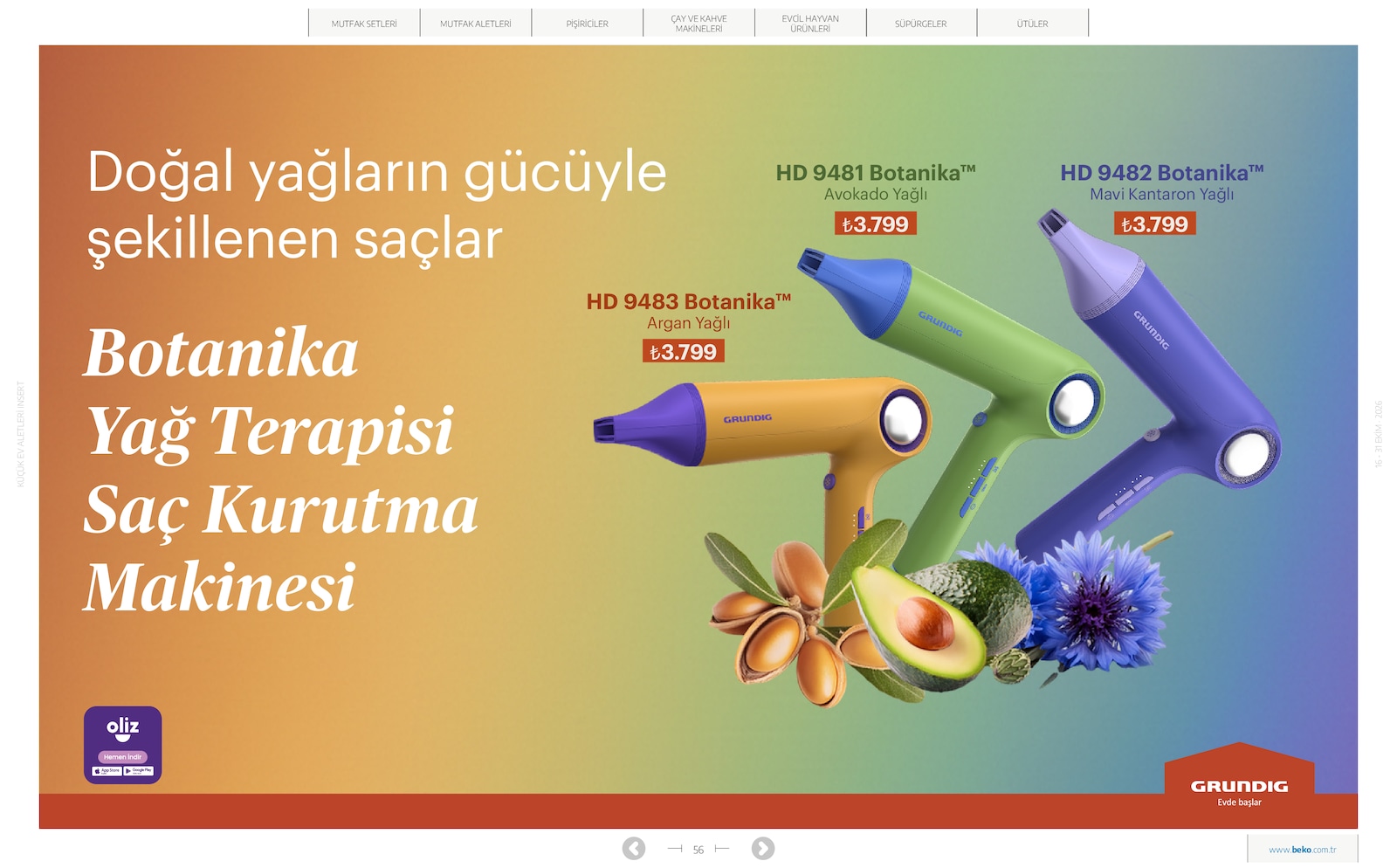 Beko Kucuk Ev Aletleri Brosuru — sayfa 56
