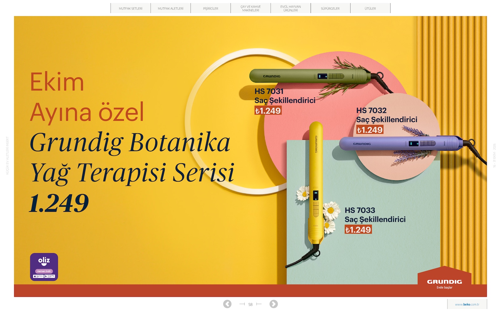 Beko Kucuk Ev Aletleri Brosuru — sayfa 58