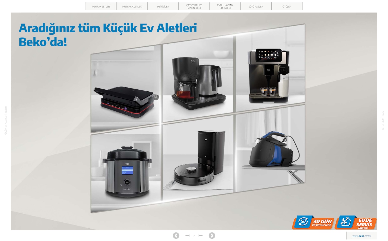 Beko Kucuk Ev Aletleri Brosuru — sayfa 7