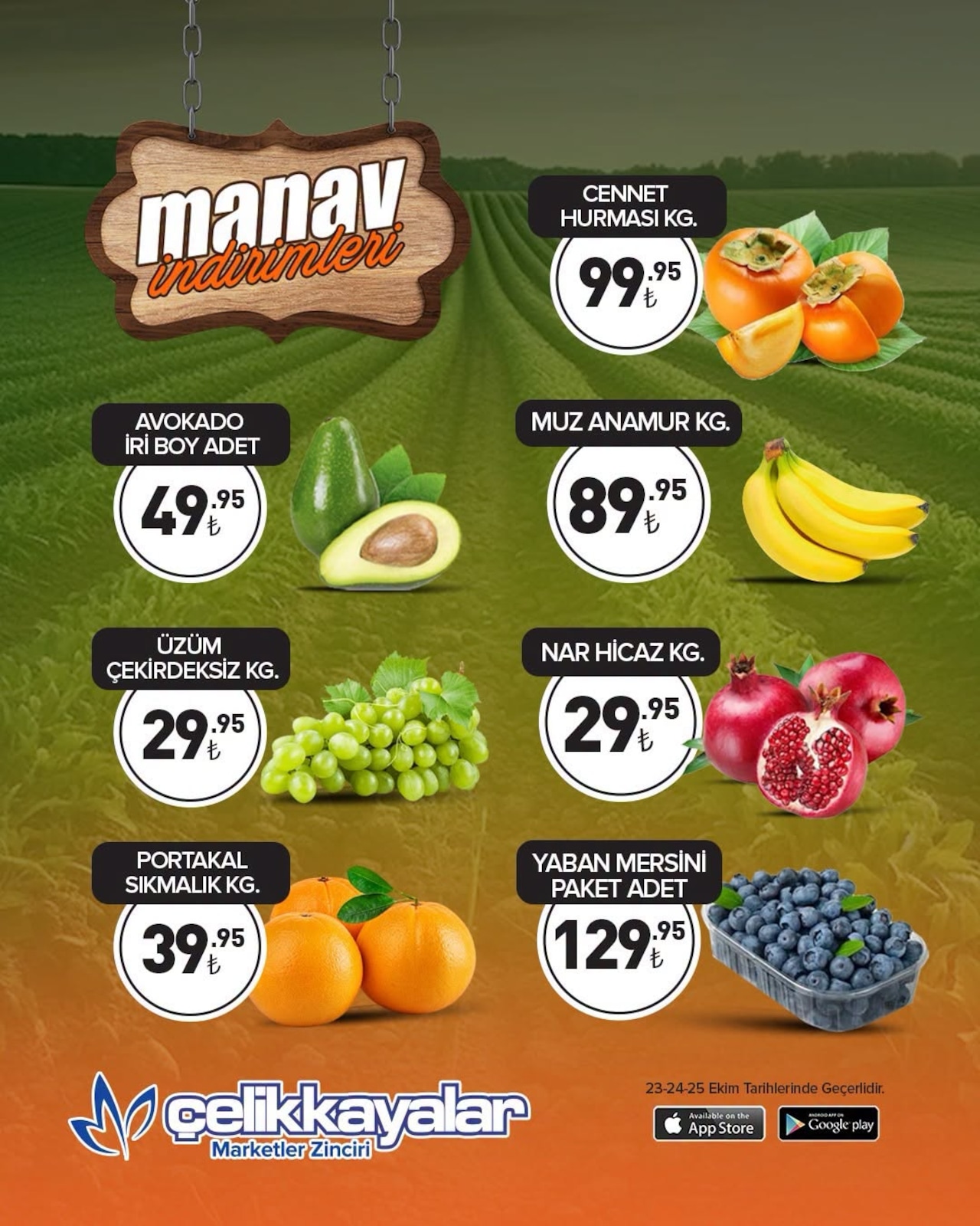 Celikkayalar Manav İndirim Brosuru — sayfa 1