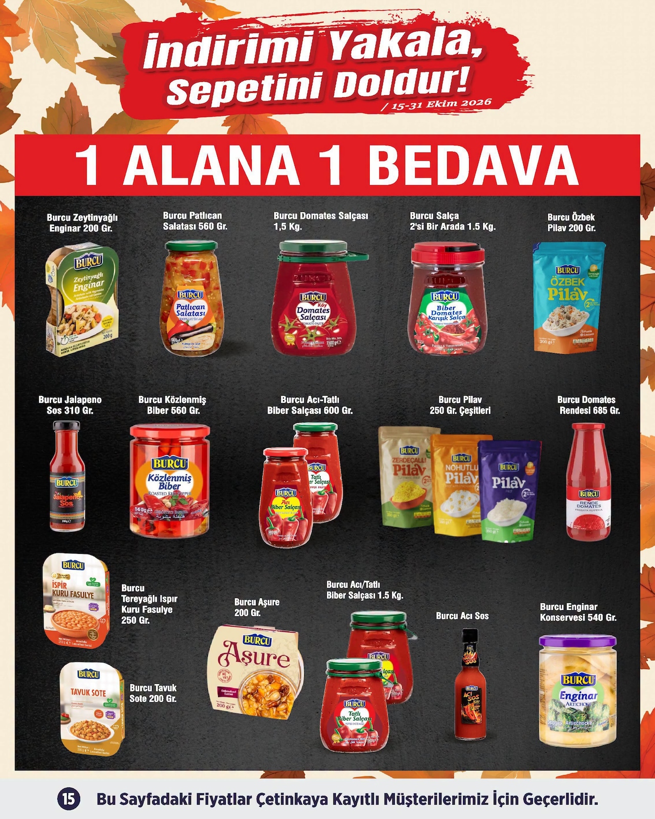 Cetinkaya İstanbul Ankara İndirim Brosuru — sayfa 15