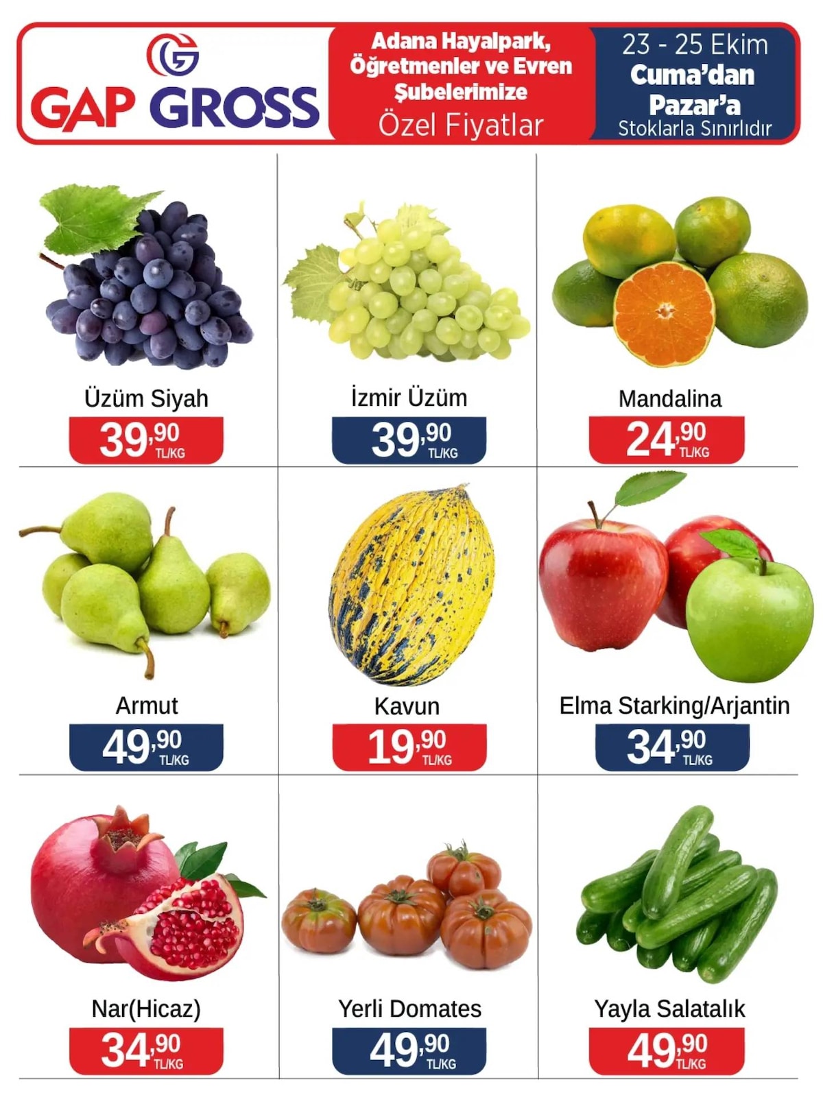 Gapgross Manav İndirim Brosuru — sayfa 1