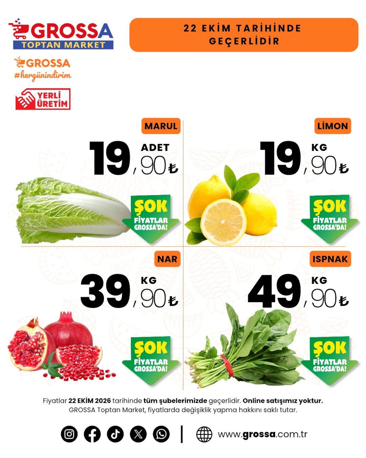 Grossatoptanmarket Manav İndirim Brosuru — sayfa 3
