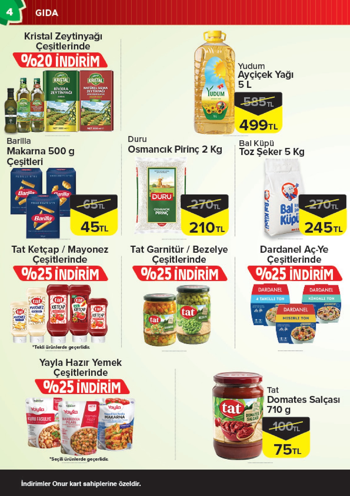 Onurmarket İndirim Brosuru İstanbul Trakya — sayfa 3