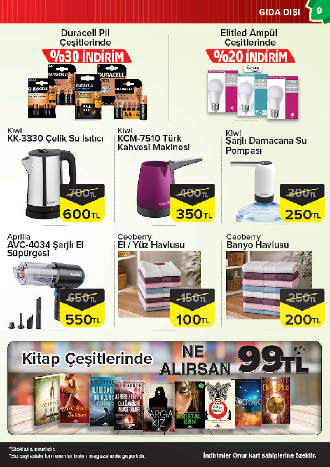 Onurmarket İndirim Brosuru İstanbul Trakya — sayfa 8