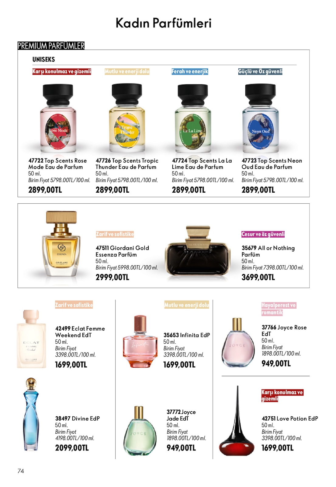 Oriflame İndirim Brosuru — sayfa 74