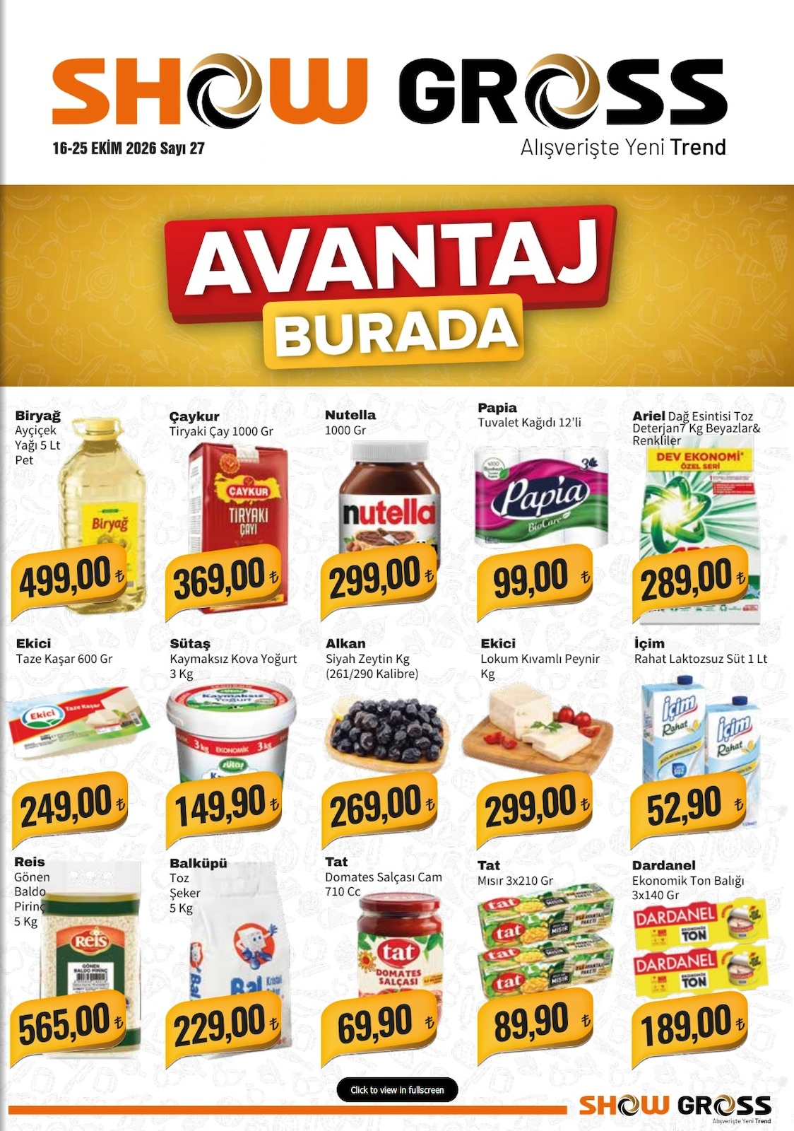 Showgross İndirim Brosuru