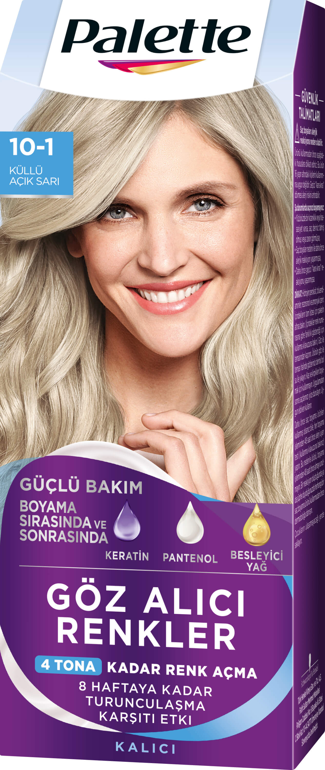 Palette Göz Alıcı Renkler 10-1 Küllü Açık Sarı