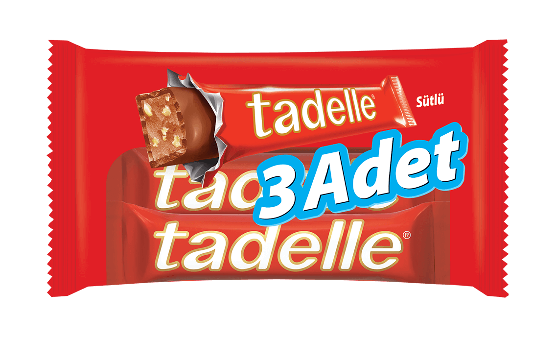 Tadelle Fındık Dolgulu Sütlü Çikolata 3'lü 90 g