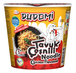 Dudomi Tavuk Çeşnili Kıvırcık Erişte Bardak 60 g
