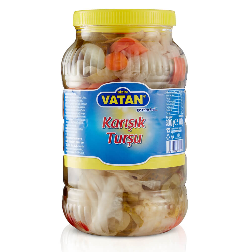 Karışık Turşu Bizim Vatan 3000 g