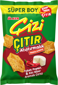 Ülker Çizi Çıtır Tulum Peynir&Köz Biber 120 g