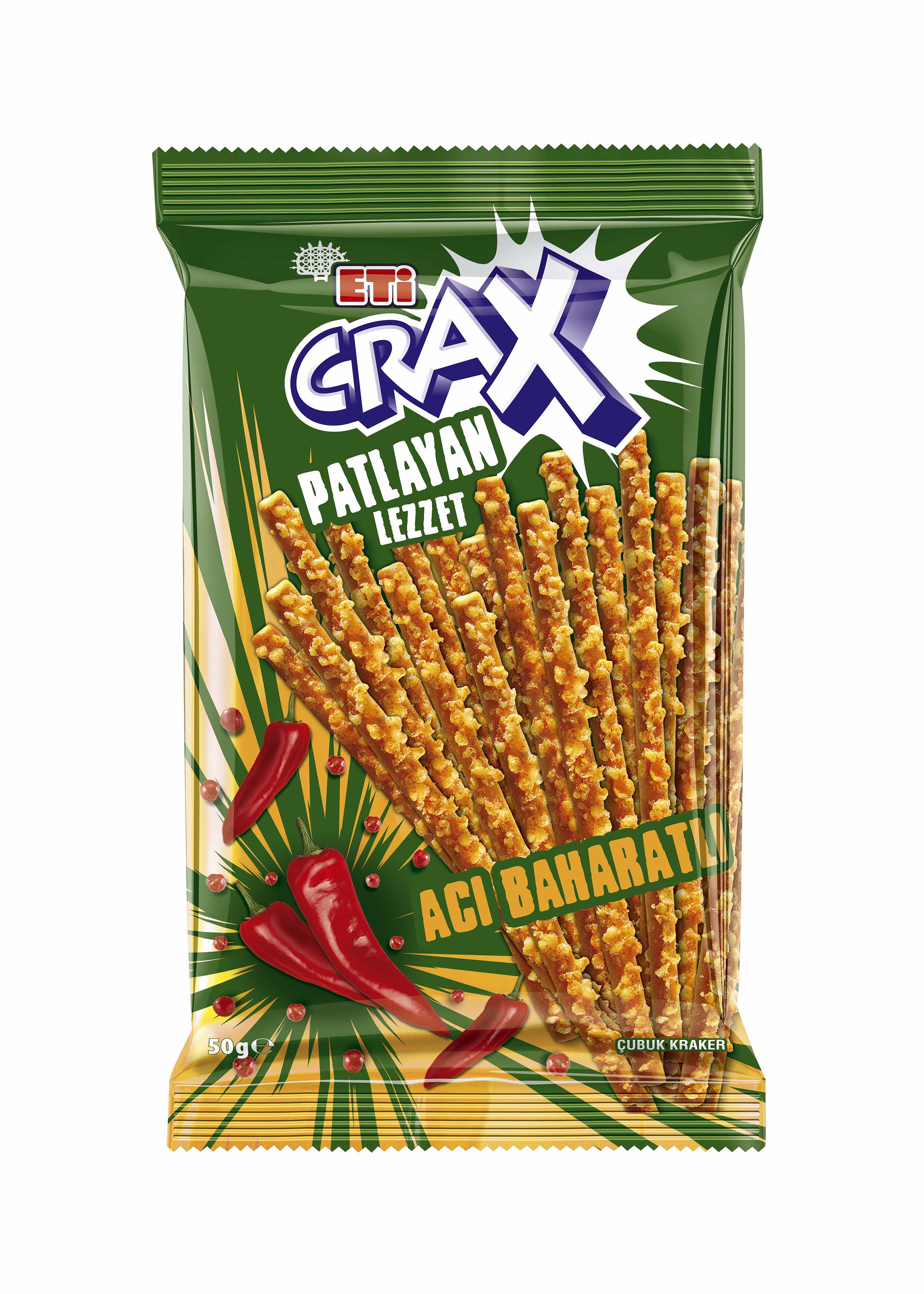 Eti Crax Acı Baharatlı 50 g
