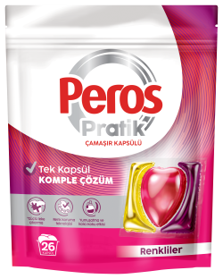 Peros Pratik Pods Çamaşır Kapsülü Renkliler 26'lı