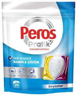 Peros Pratik Pods Çamaşır Kapsülü Beyazlar 26'lı
