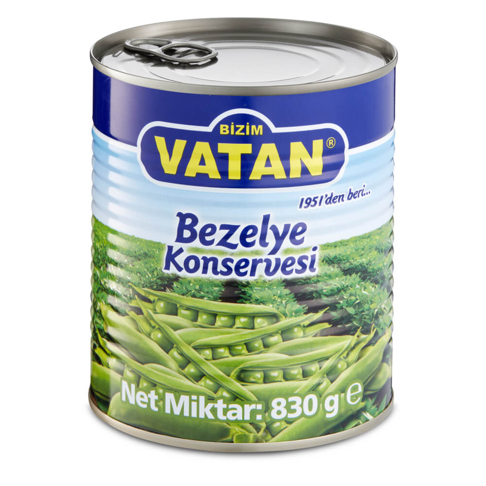 Bezelye Konservesi Bizim Vatan 830 g