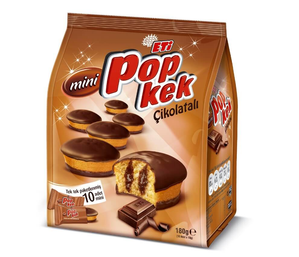 Eti Mini Pop Kek Çikolatalı 180 g