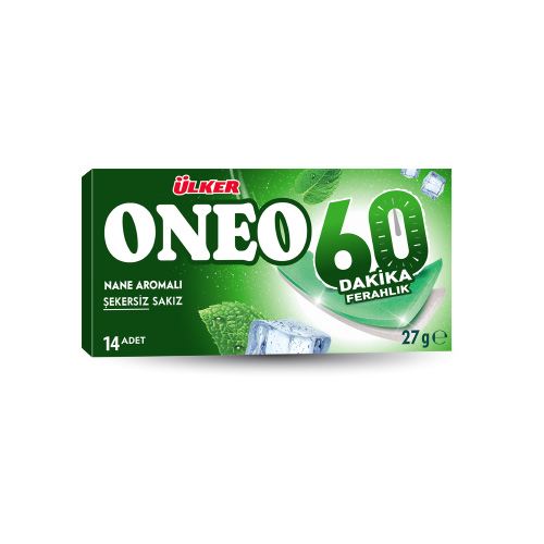 Ülker Oneo Slim Yeşil Nane Aromalı Sakız 27 g