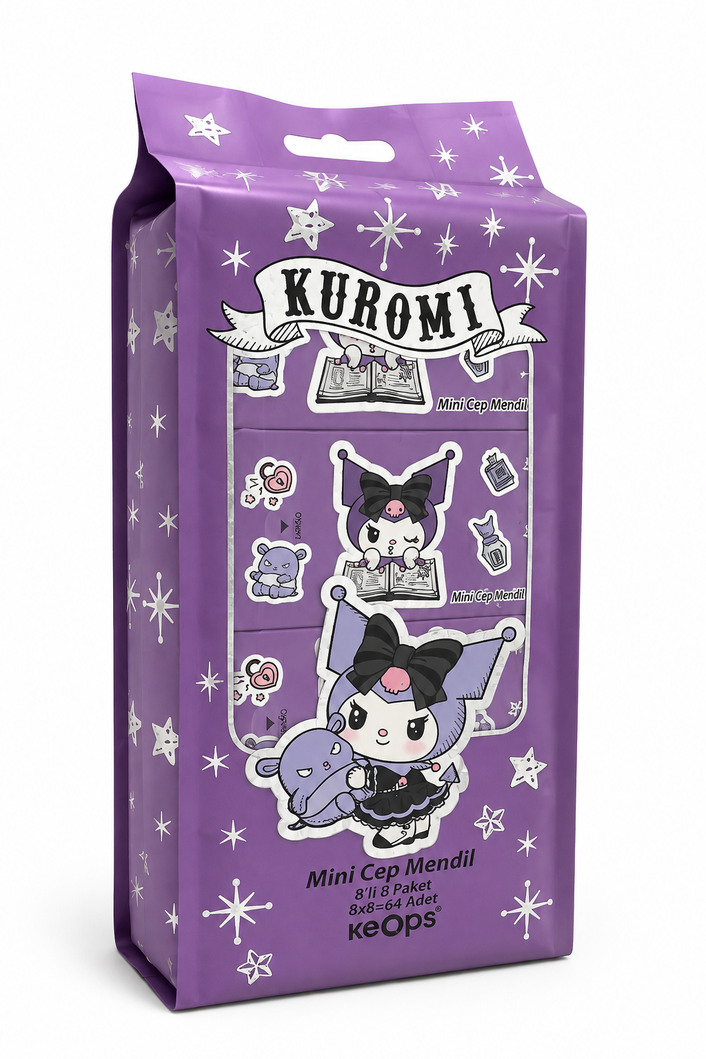 Kuromi Islak Mendil Mini 8'li