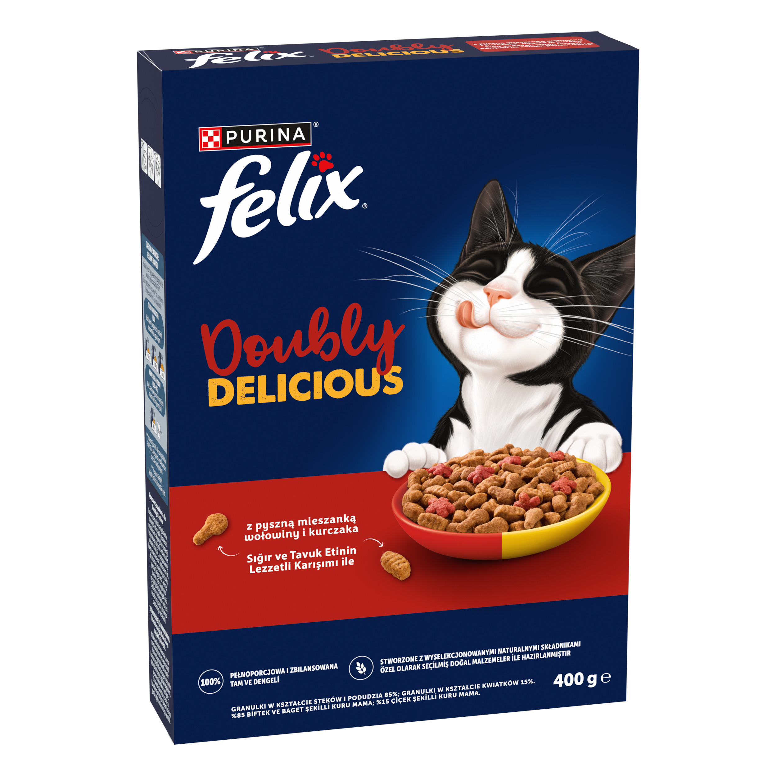Felix Sığır Etli & Tavuklu Kuru Kedi Maması 400 Gr