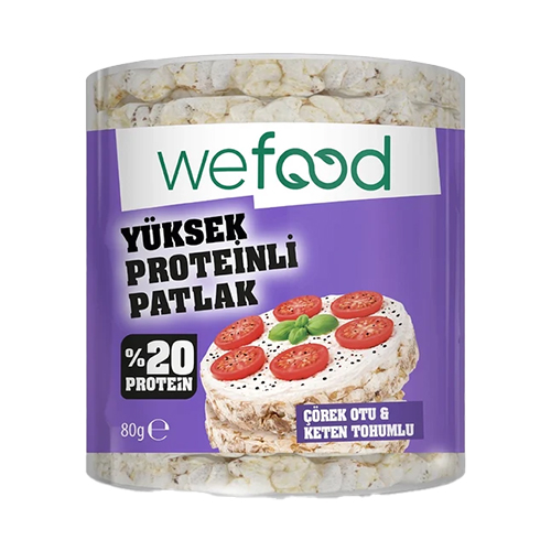 Wefood Çörek Otlu Proteinli Patlak 80 g