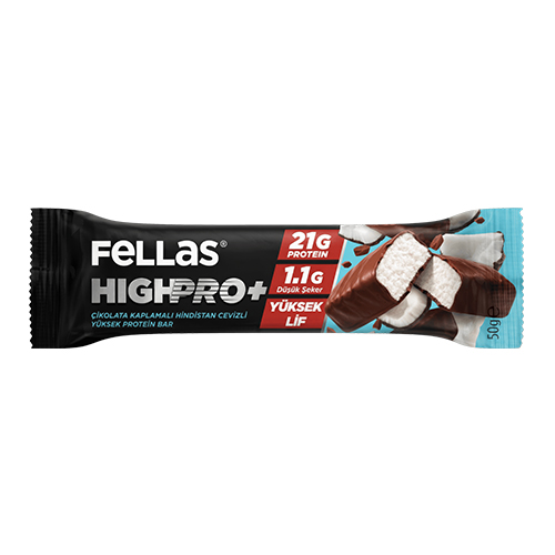 Fellas Highpro+ Hindistan Cevizli Bar 50 g