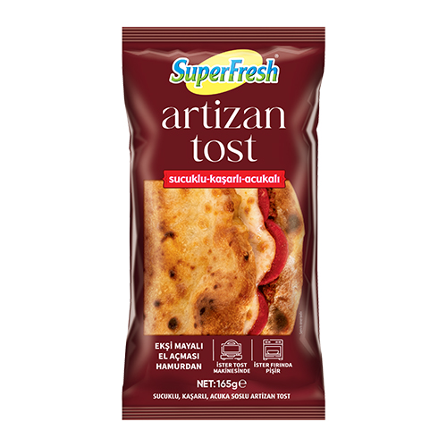 Superfresh Sucuk Kaşar Acuka Artizan Tost 165 g