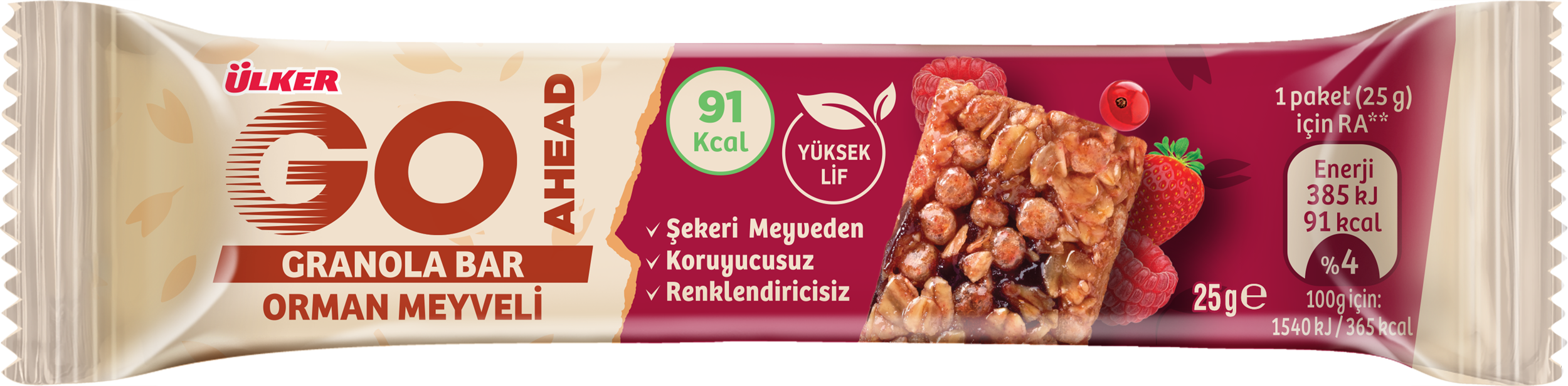 Ülker Go Ahead Orman Meyveli Granola Bar 25 g