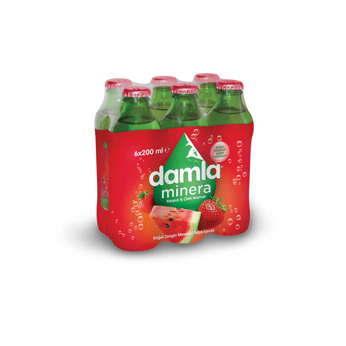 Damla Karpuz&Çilek 6*200 ml