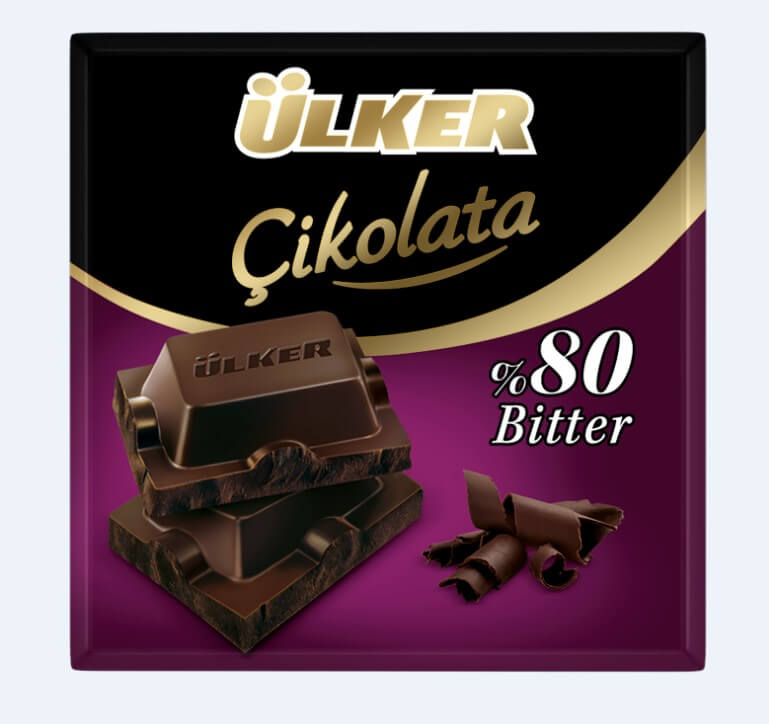 Ülker Çikolata Bitter %80 Kakao 60 g