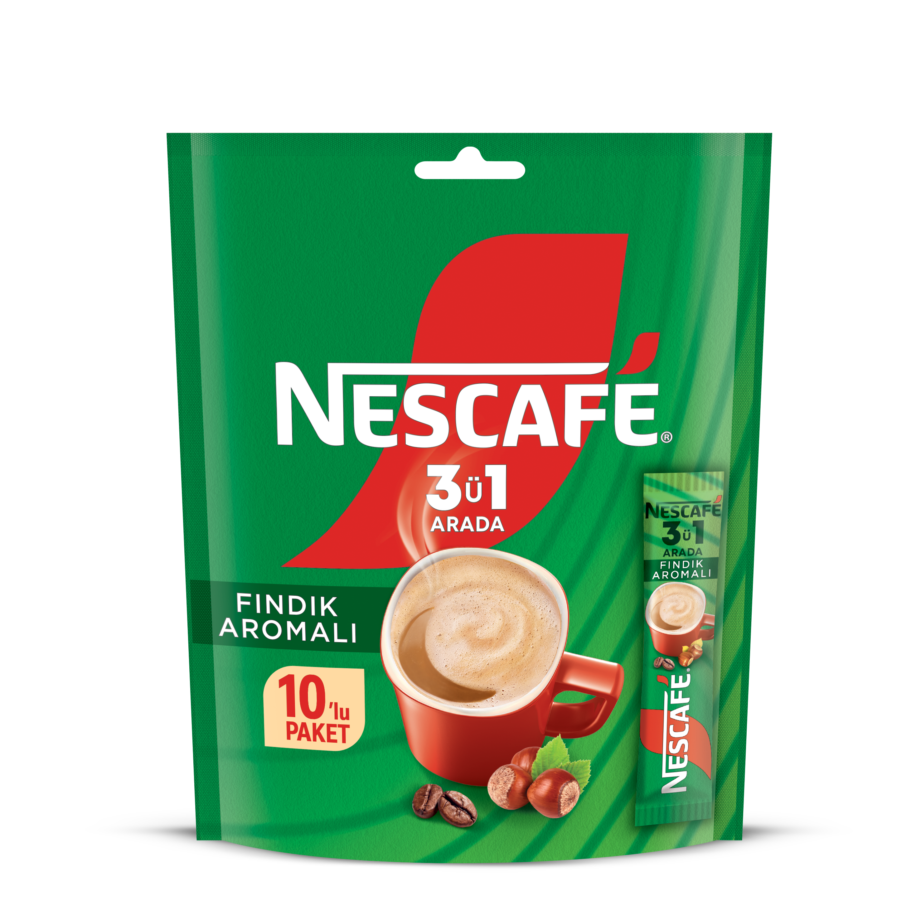 Nescafe 3ü1 Fındıklı 10'lu 170 g