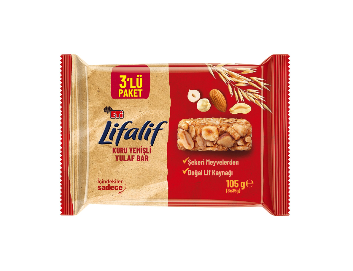 Eti Lifalif Kuruyemişli Yulaf Bar 3*35 g