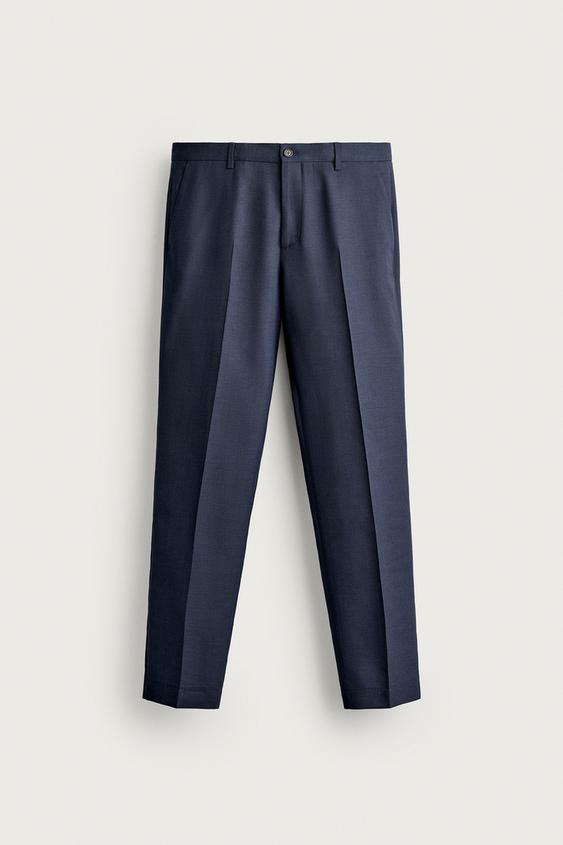 Kareli Regular Fit Takım Pantolonu